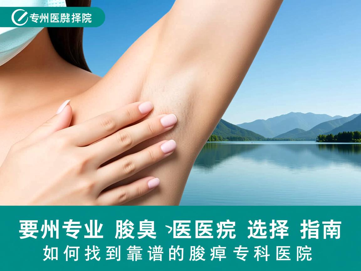 湖州专业腋臭医院选择指南，如何找到靠谱的腋臭专科医院
