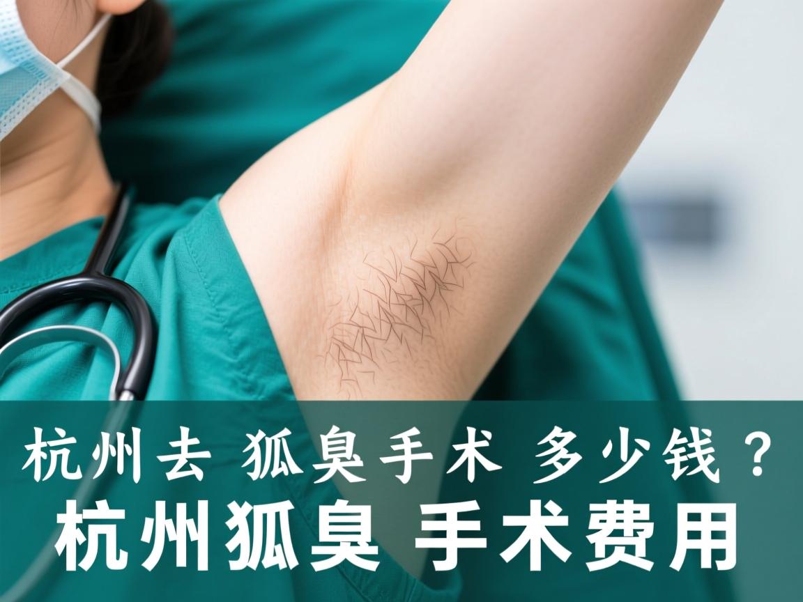 杭州去狐臭手术多少钱？详解杭州狐臭手术费用