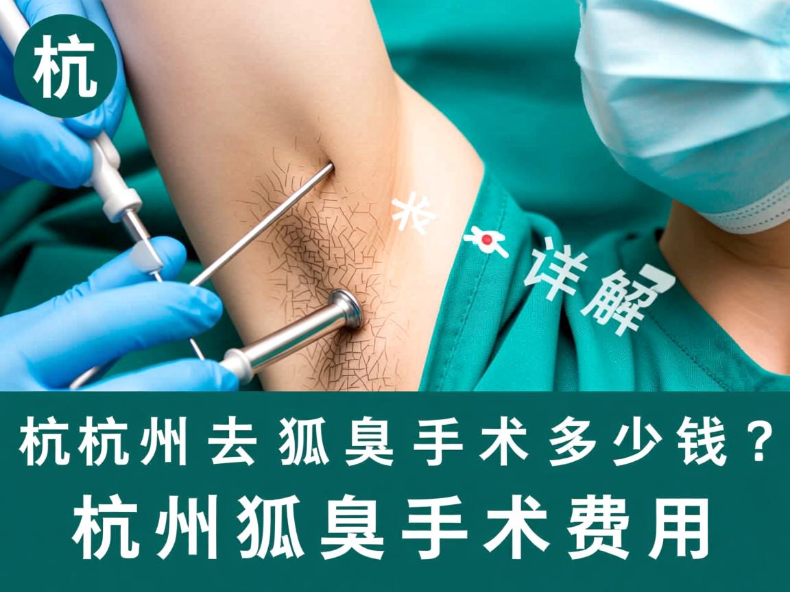 杭州去狐臭手术多少钱？详解杭州狐臭手术费用
