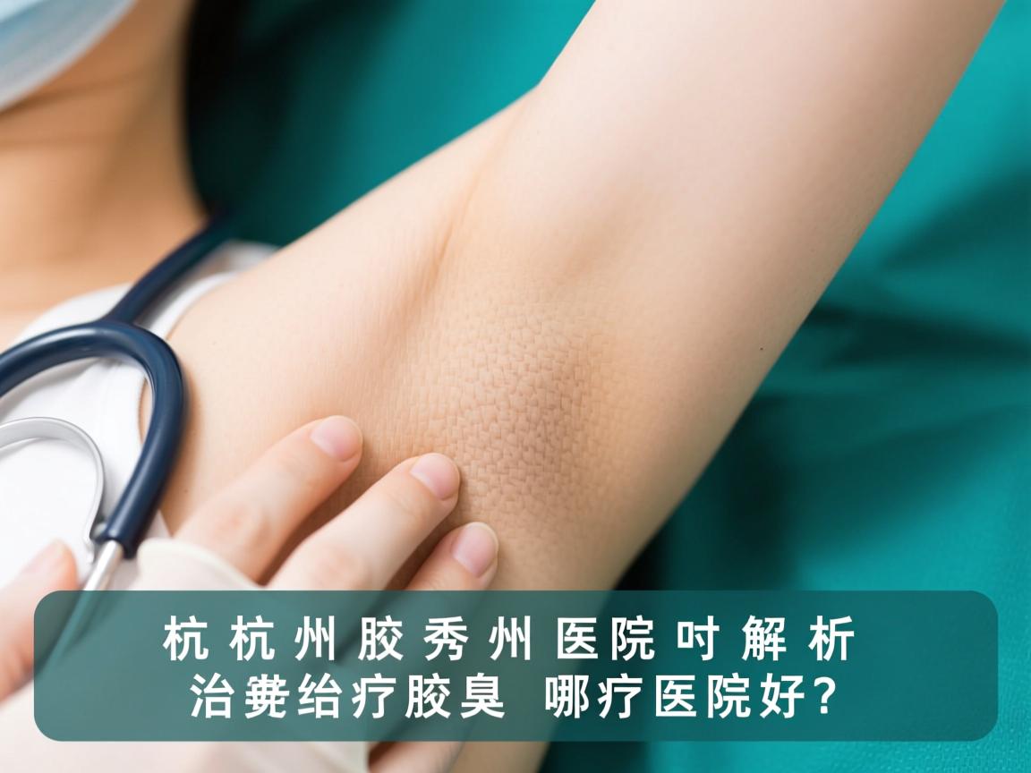 杭州腋秀医院解析，杭州治疗腋臭哪家医院好？