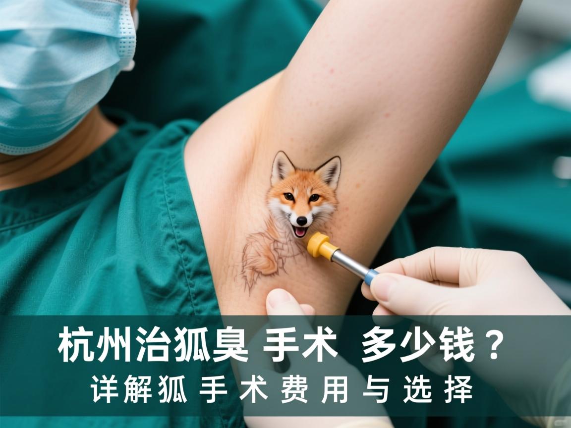 杭州治狐臭手术多少钱？详解狐臭手术费用与选择
