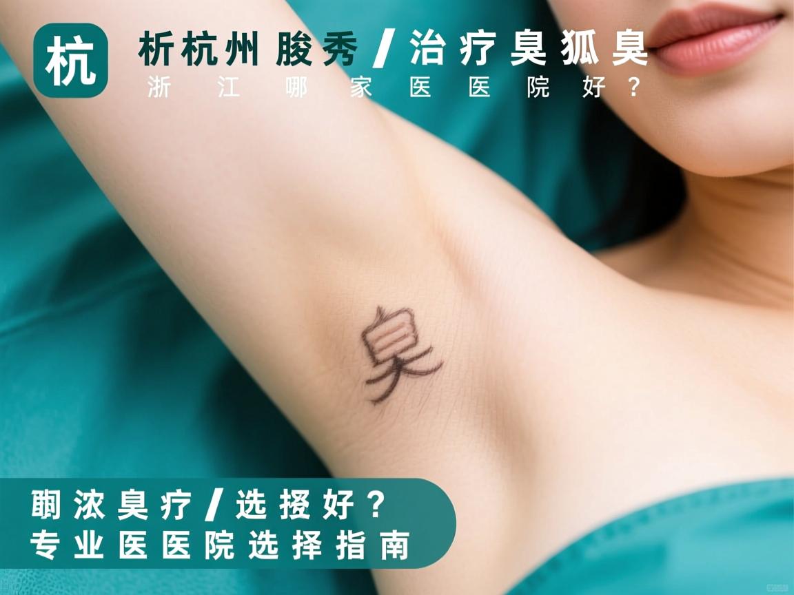 杭州腋秀解析，治疗狐臭浙江哪家医院好？专业医院选择指南