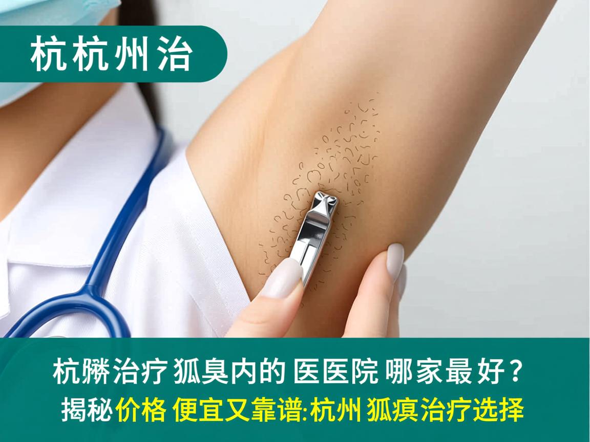 杭州治疗狐臭的医院哪家最好？揭秘价格便宜又靠谱的杭州狐臭治疗选择
