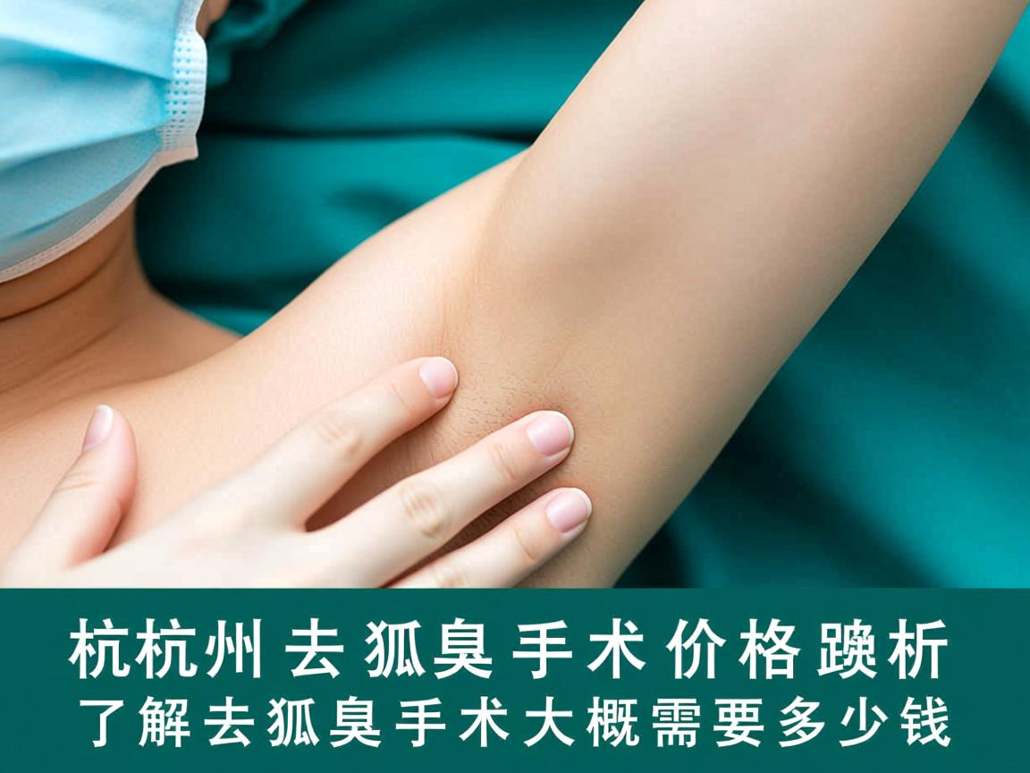 杭州去狐臭手术价格解析，了解去狐臭手术大概需要多少钱