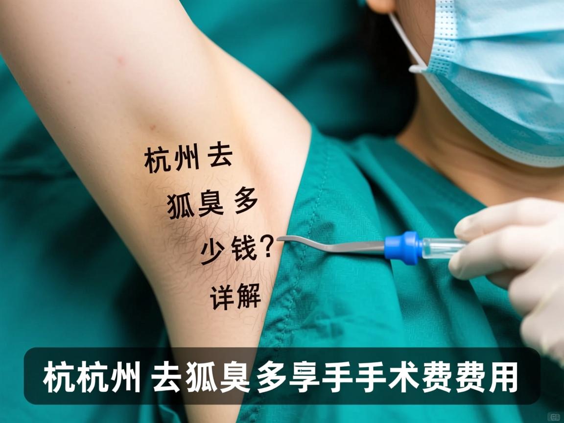 杭州去狐臭多少钱？详解杭州狐臭手术费用
