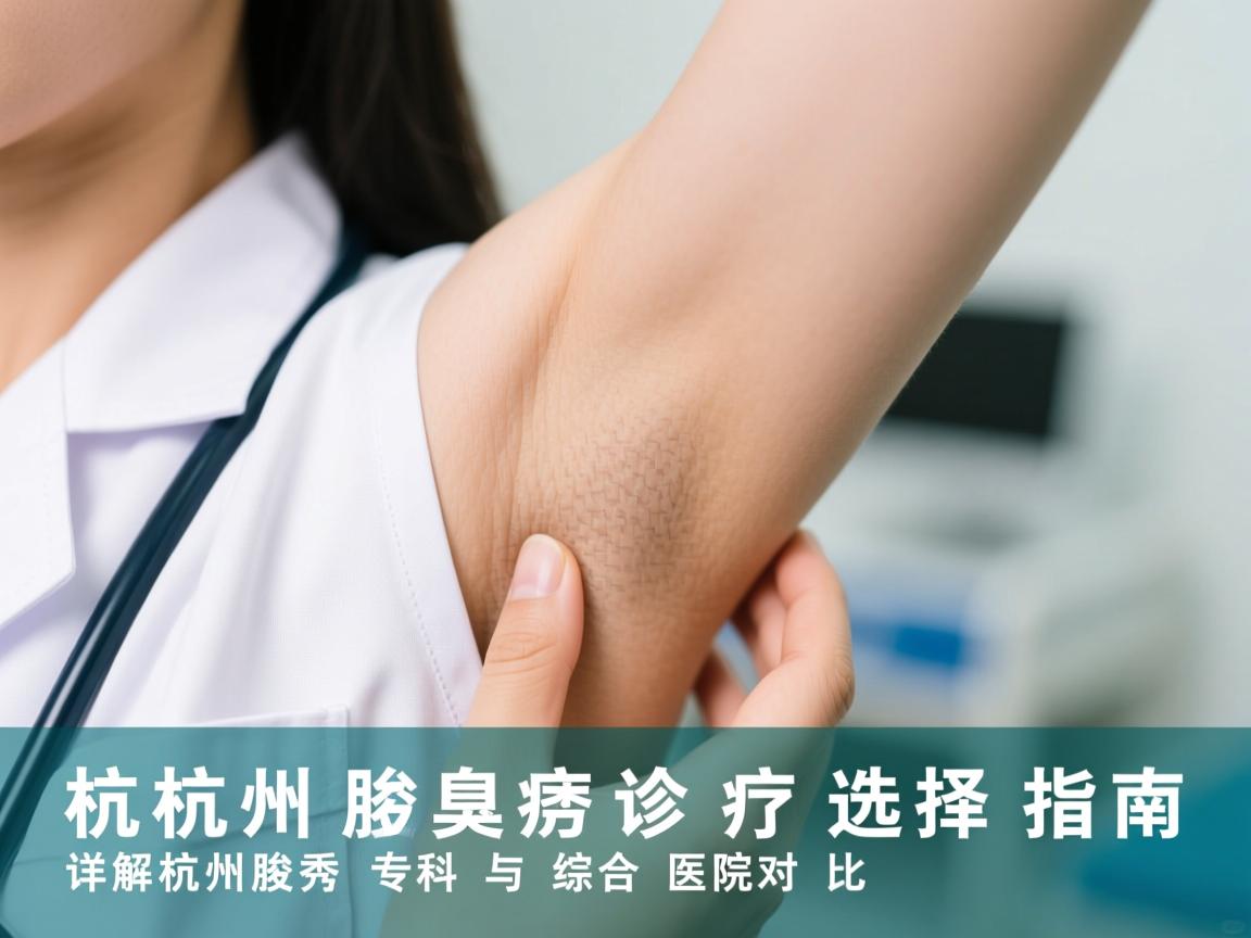 杭州腋臭诊疗选择指南，详解杭州腋秀专科与综合医院对比