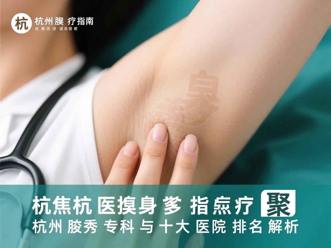 杭州腋臭诊疗指南，聚焦杭州腋秀专科与十大医院排名解析