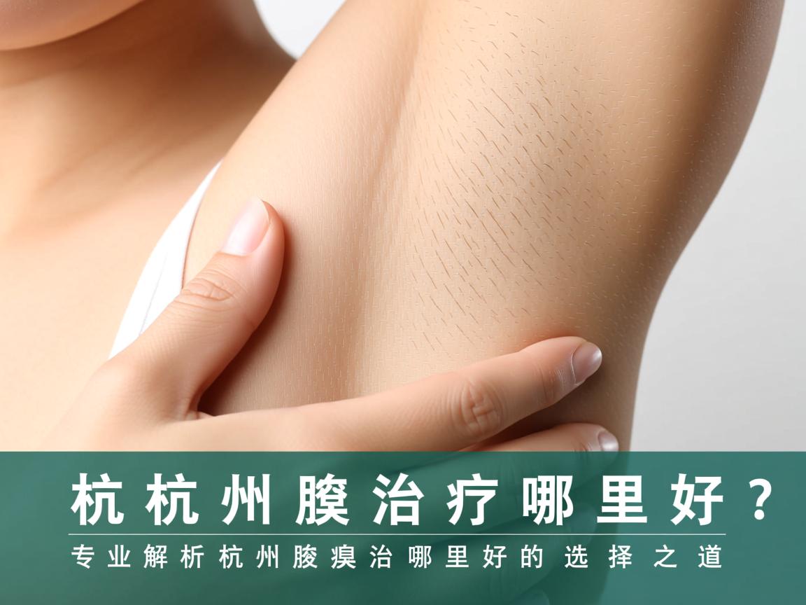 杭州腋臭治疗哪里好？专业解析杭州腋臭治疗哪里好的选择之道