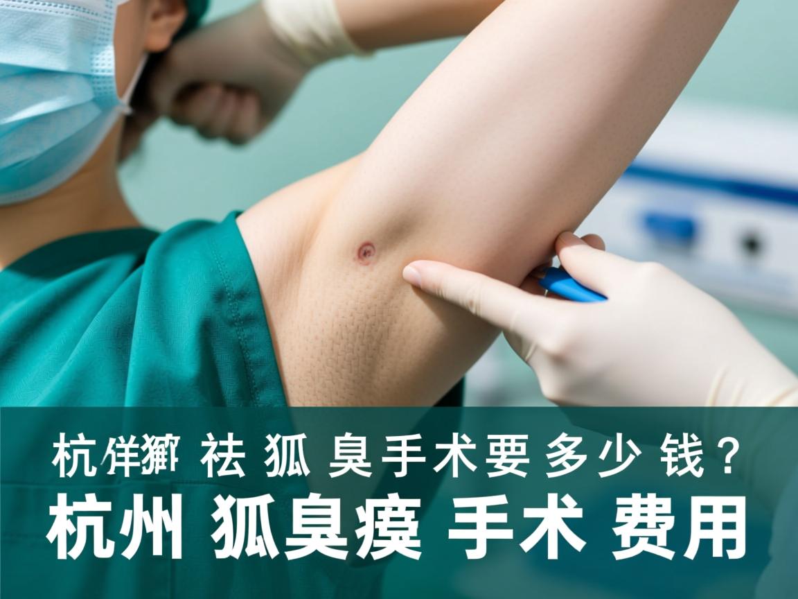 杭州祛狐臭手术要多少钱？详解杭州狐臭手术费用