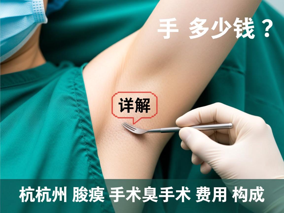 杭州腋臭手术多少钱？详解杭州腋臭手术费用构成