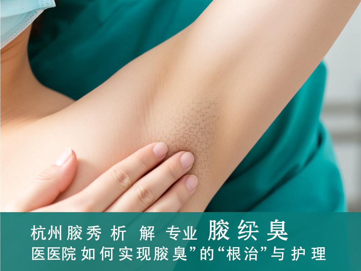 杭州腋秀解析，专业腋臭医院如何实现腋臭的根治与护理