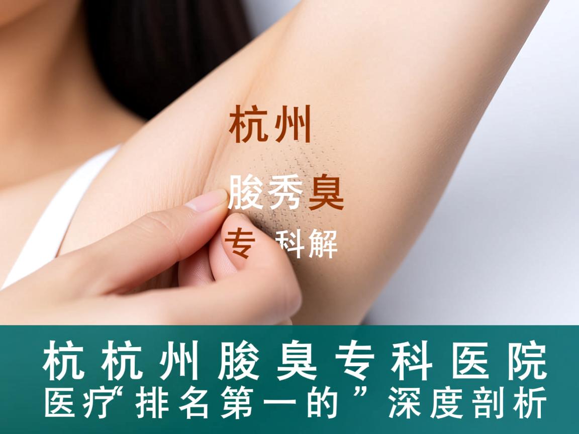杭州腋秀专科解析，杭州腋臭专科医院排名第一的深度剖析
