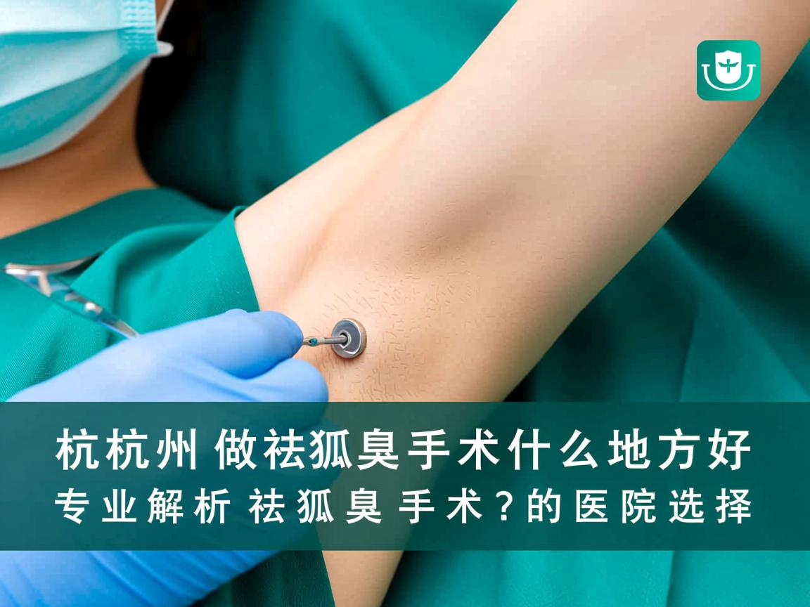 杭州做祛狐臭手术什么地方好？专业解析祛狐臭手术的医院选择