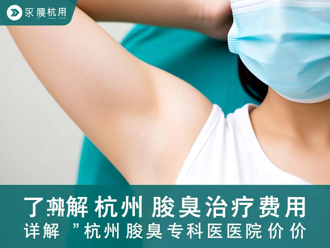了解杭州腋臭治疗费用，详解杭州腋臭专科医院价格