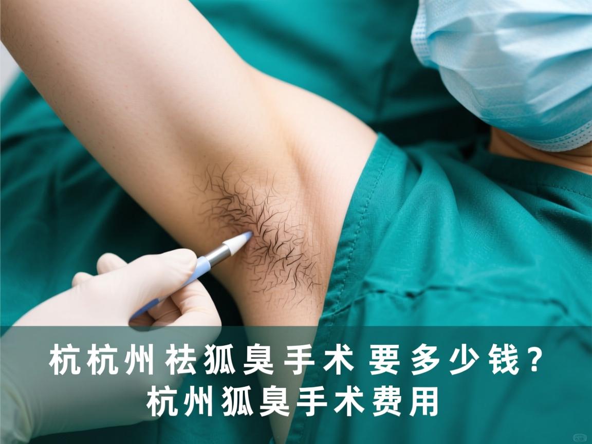 杭州祛狐臭手术要多少钱？深度解析杭州狐臭手术费用