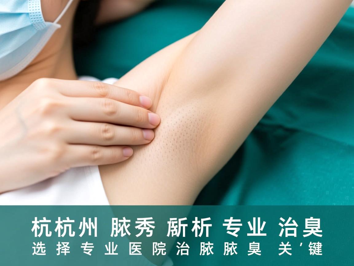 杭州腋秀解析，专业治腋臭，选择专业医院治腋臭的关键