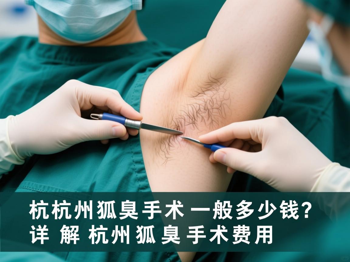 杭州狐臭手术一般多少钱？详解杭州狐臭手术费用
