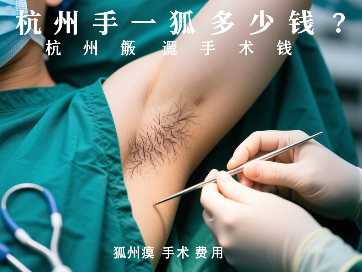 杭州狐臭手术一般多少钱？详解杭州狐臭手术费用