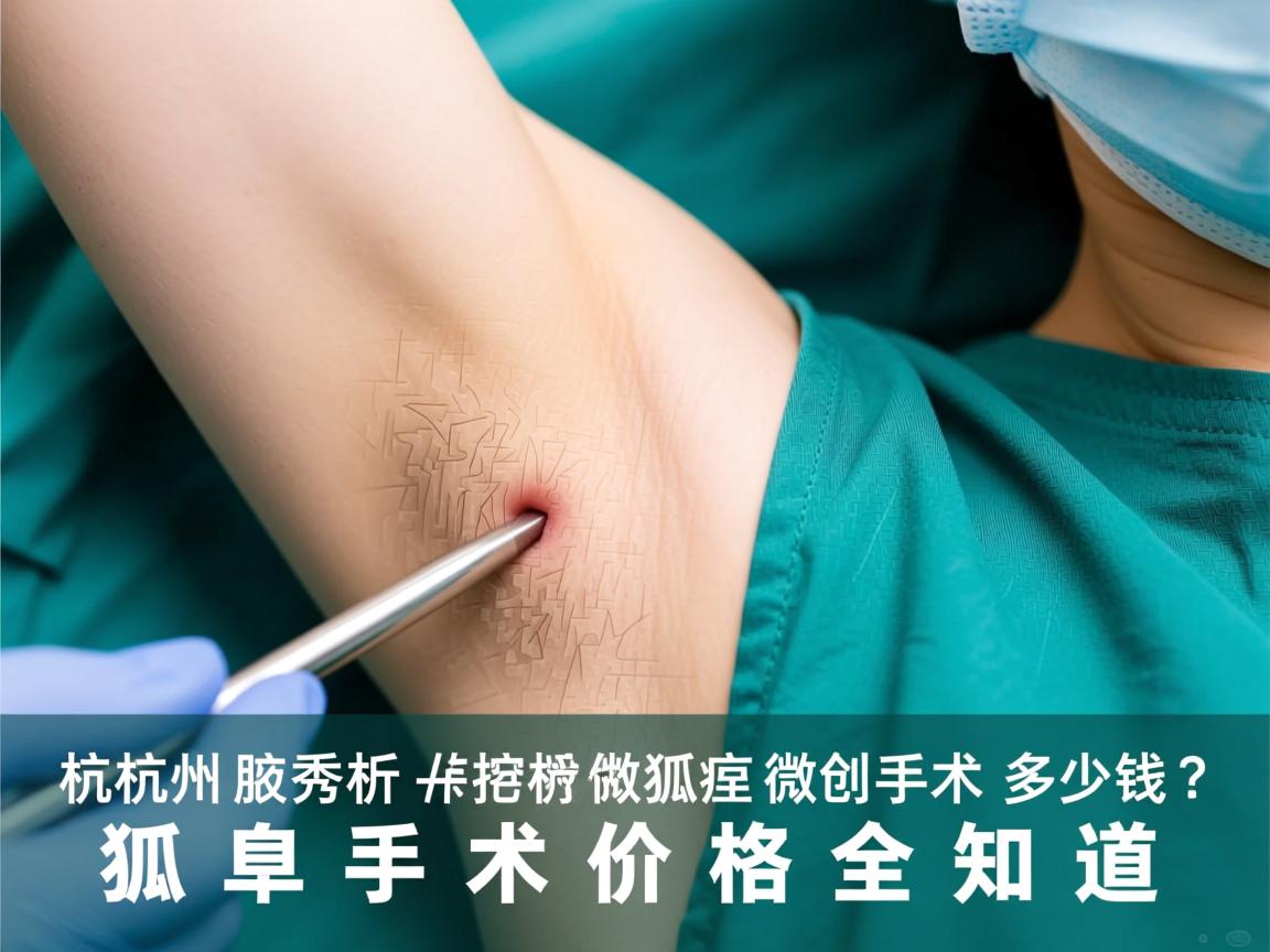 杭州腋秀解析，杭州做狐臭微创手术多少钱？狐臭手术价格全知道