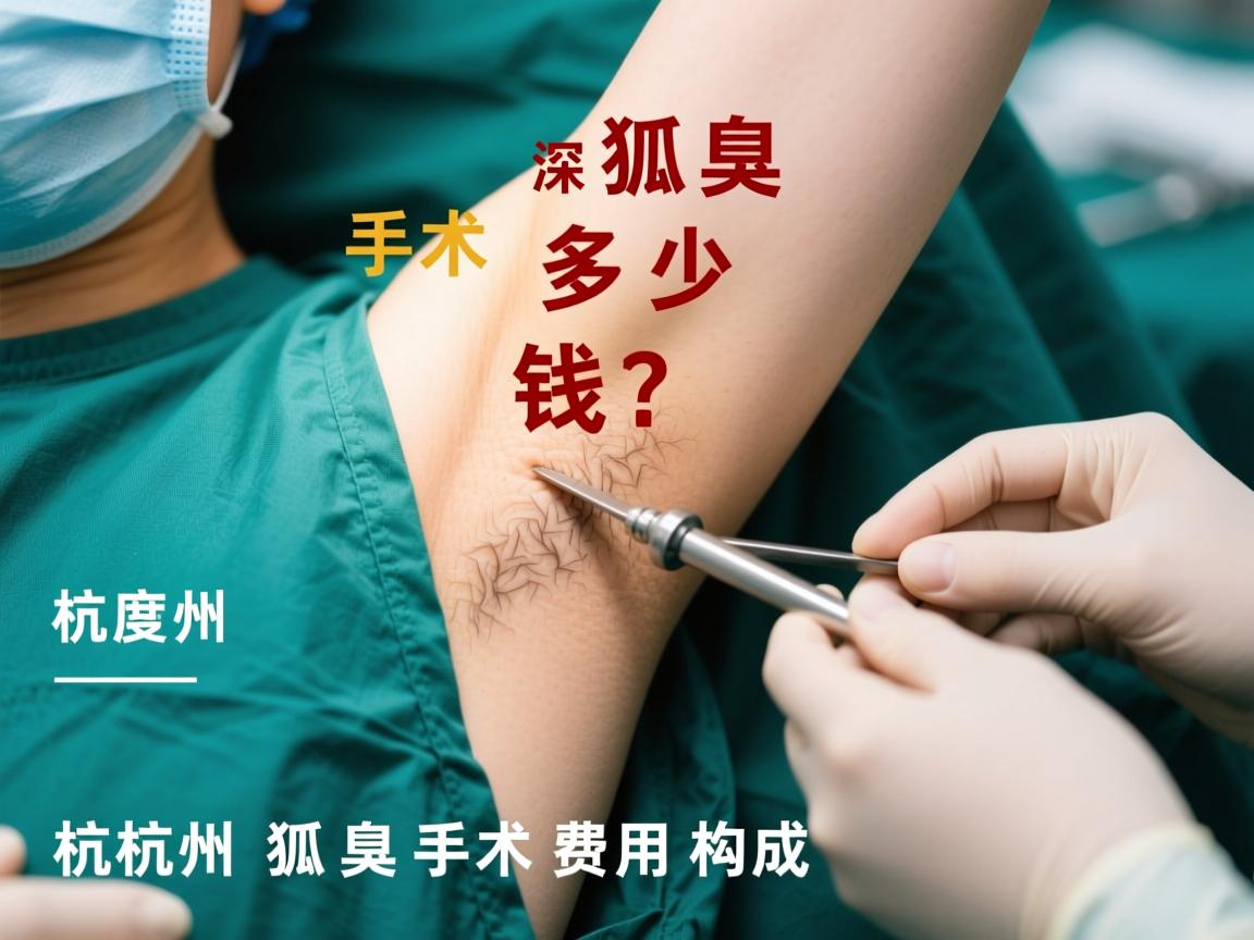 杭州狐臭手术多少钱？深度解析杭州狐臭手术费用构成