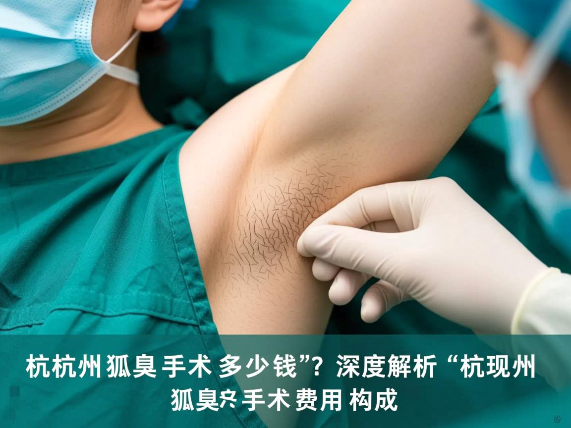 杭州狐臭手术多少钱？深度解析杭州狐臭手术费用构成