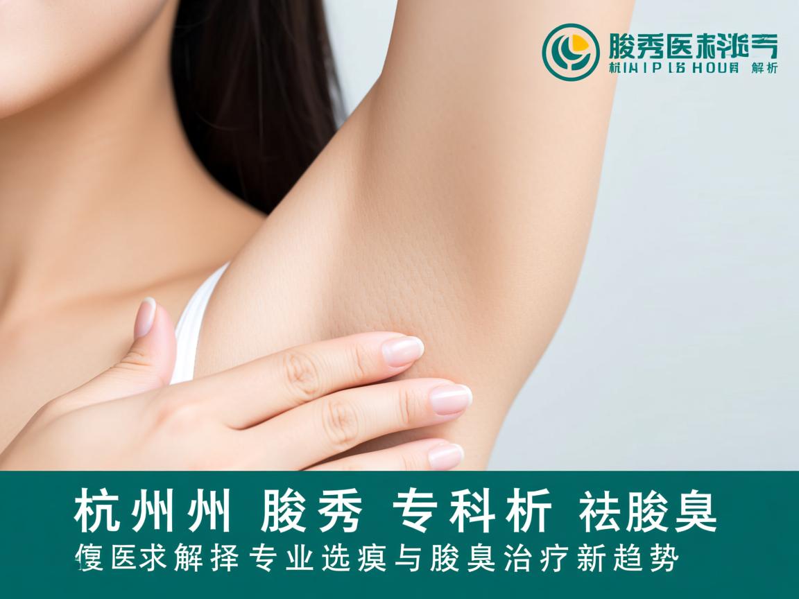 杭州腋秀专科解析，杭州祛腋臭医院的专业选择与腋臭治疗新趋势