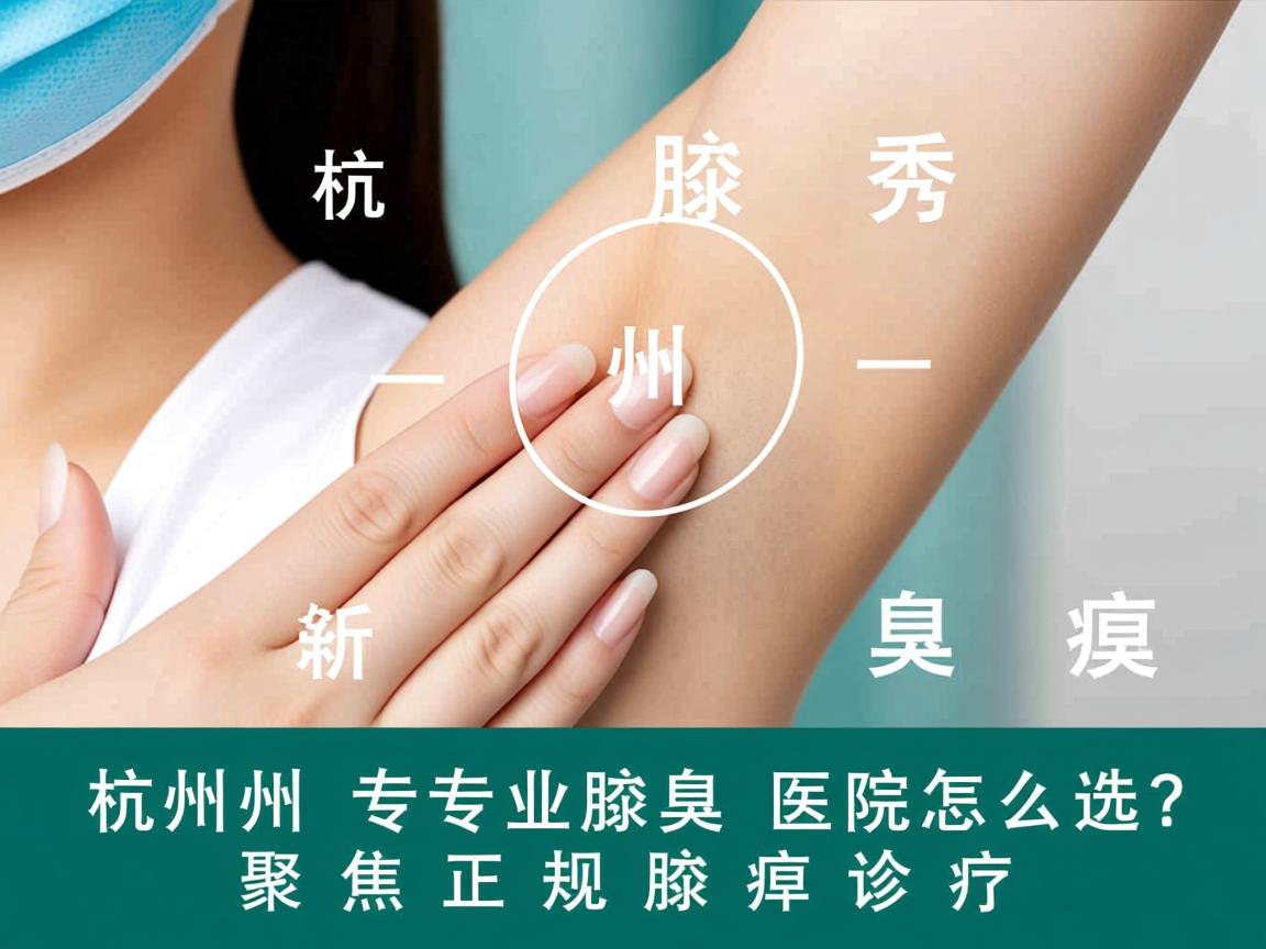 杭州腋秀解析，杭州专业腋臭医院怎么选？聚焦正规腋臭诊疗