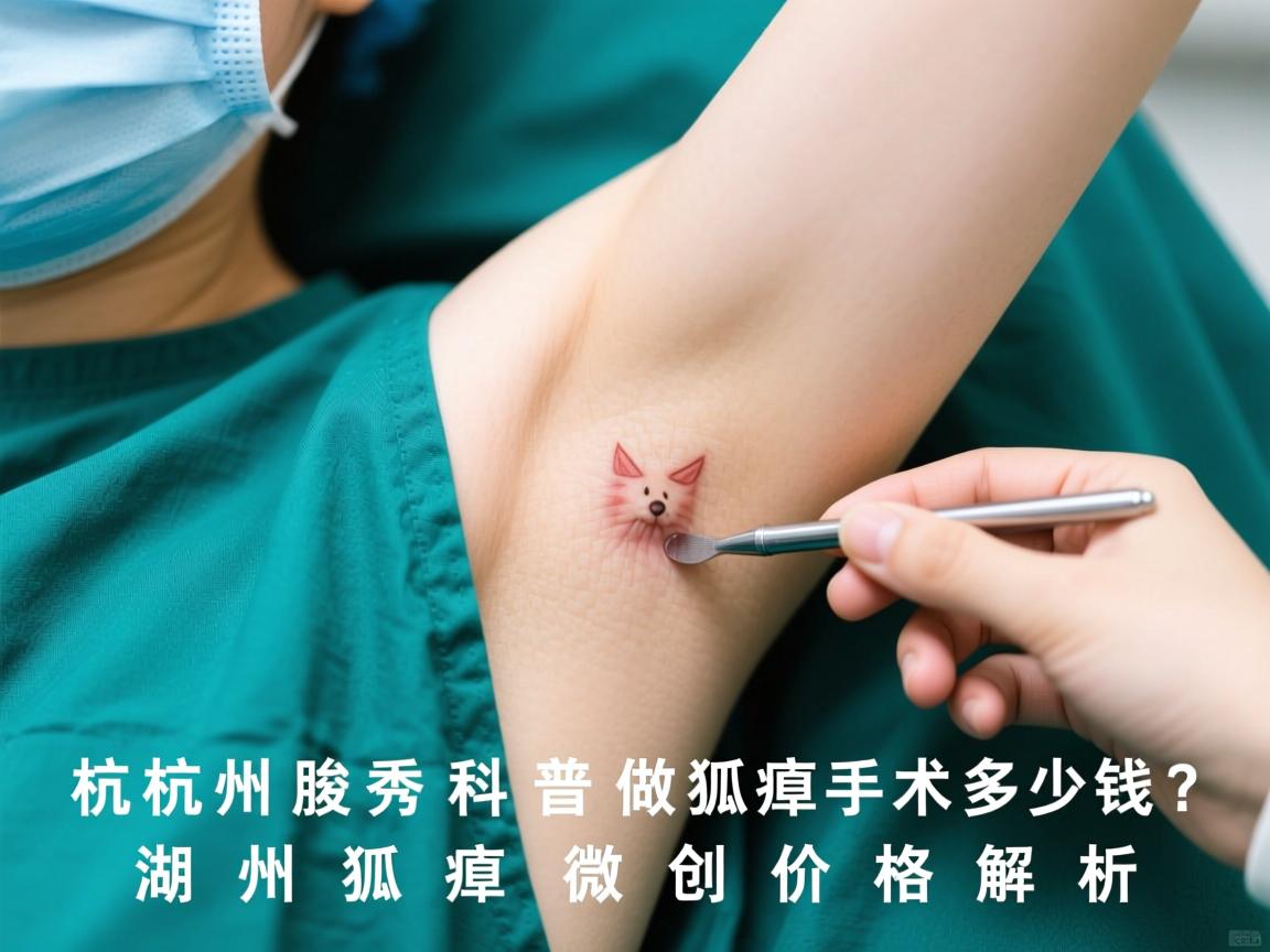 杭州腋秀科普，在湖州做狐臭手术多少钱？湖州狐臭微创价格解析