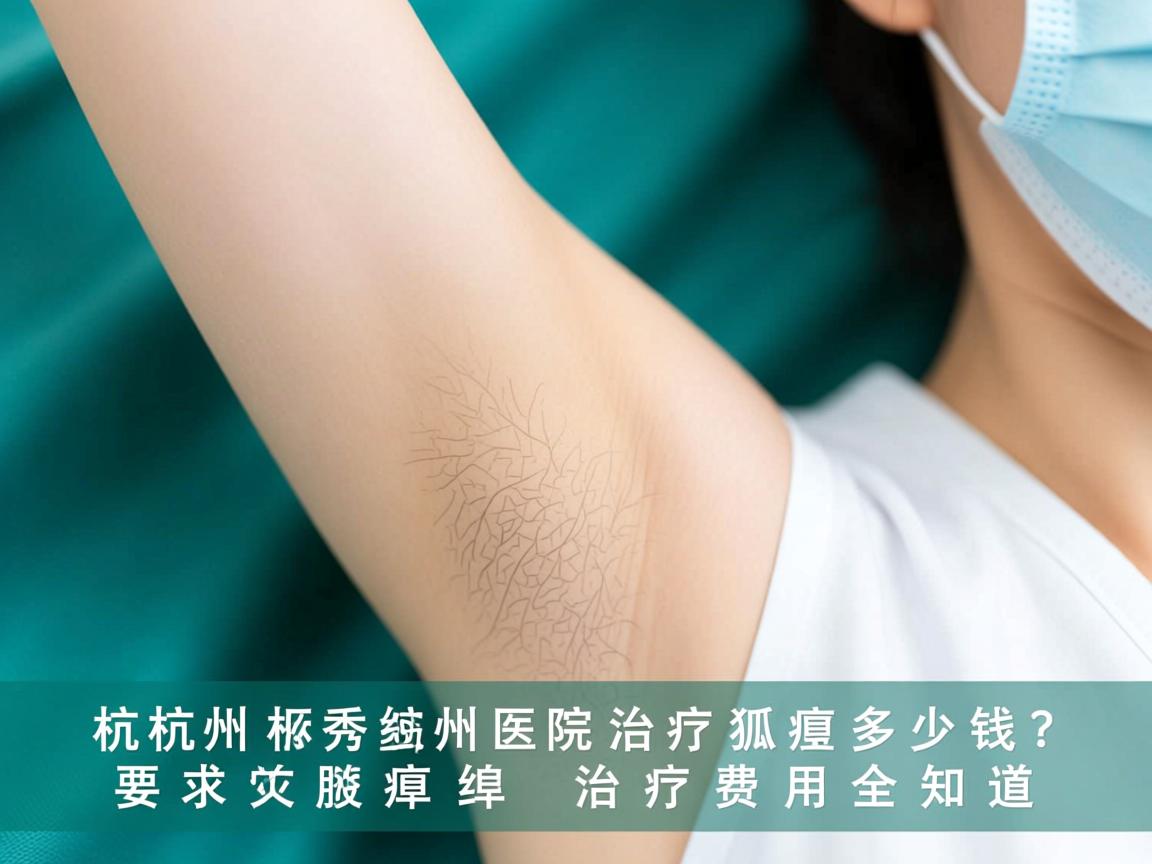 杭州腋秀解析，杭州医院治疗狐臭多少钱？狐臭治疗费用全知道