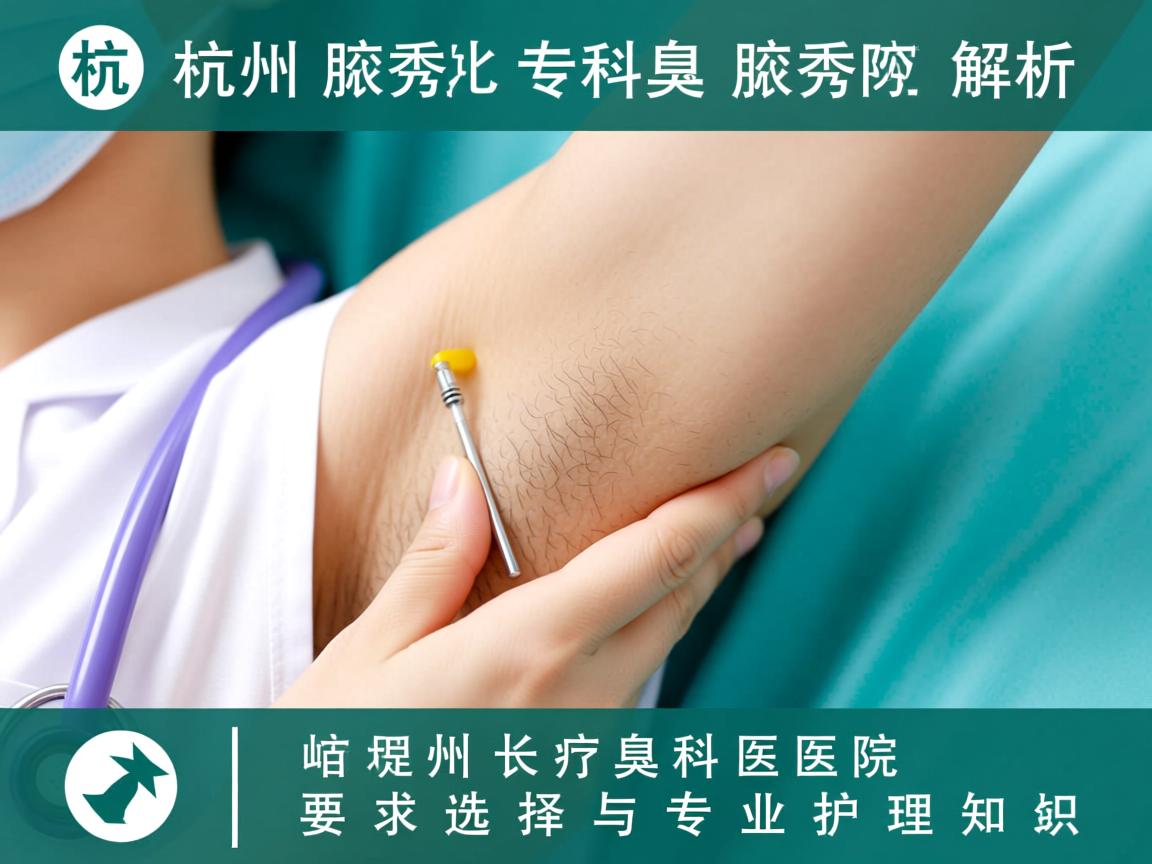 杭州腋秀解析，杭州腋臭专科医院如何选择与专业护理知识
