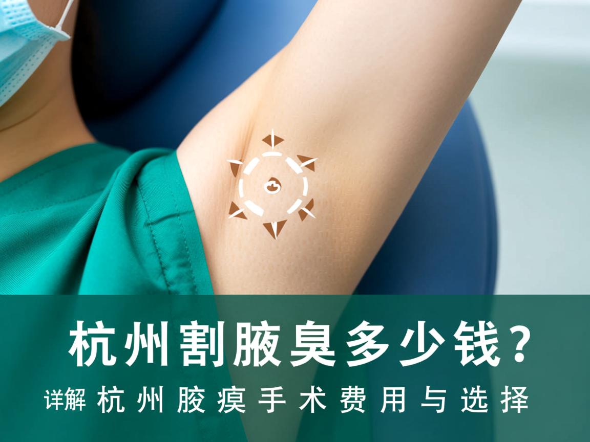 杭州割腋臭多少钱？详解杭州腋臭手术费用与选择