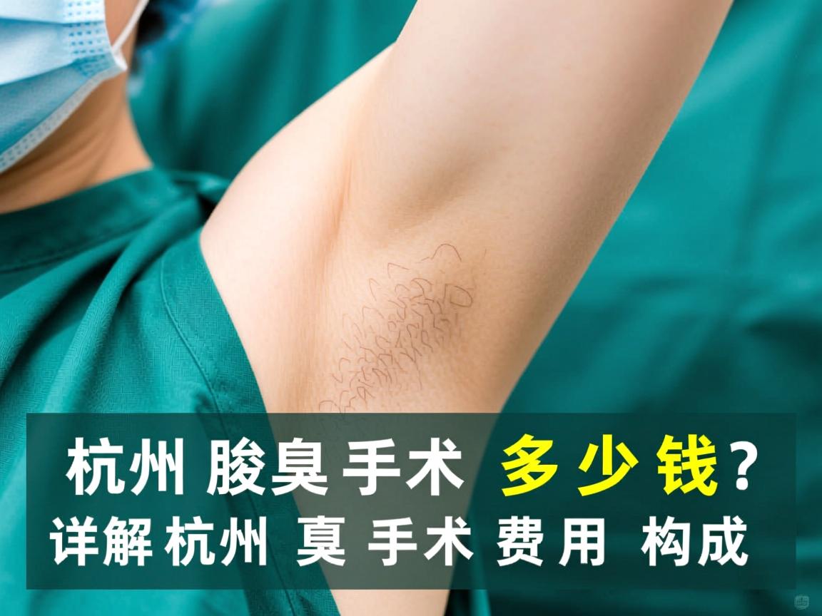 杭州腋臭手术多少钱？详解杭州腋臭手术费用构成