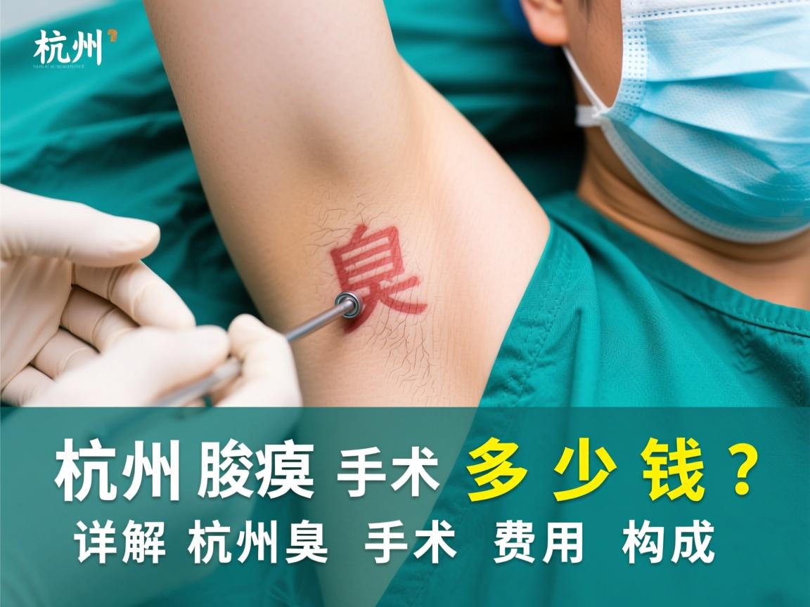杭州腋臭手术多少钱？详解杭州腋臭手术费用构成