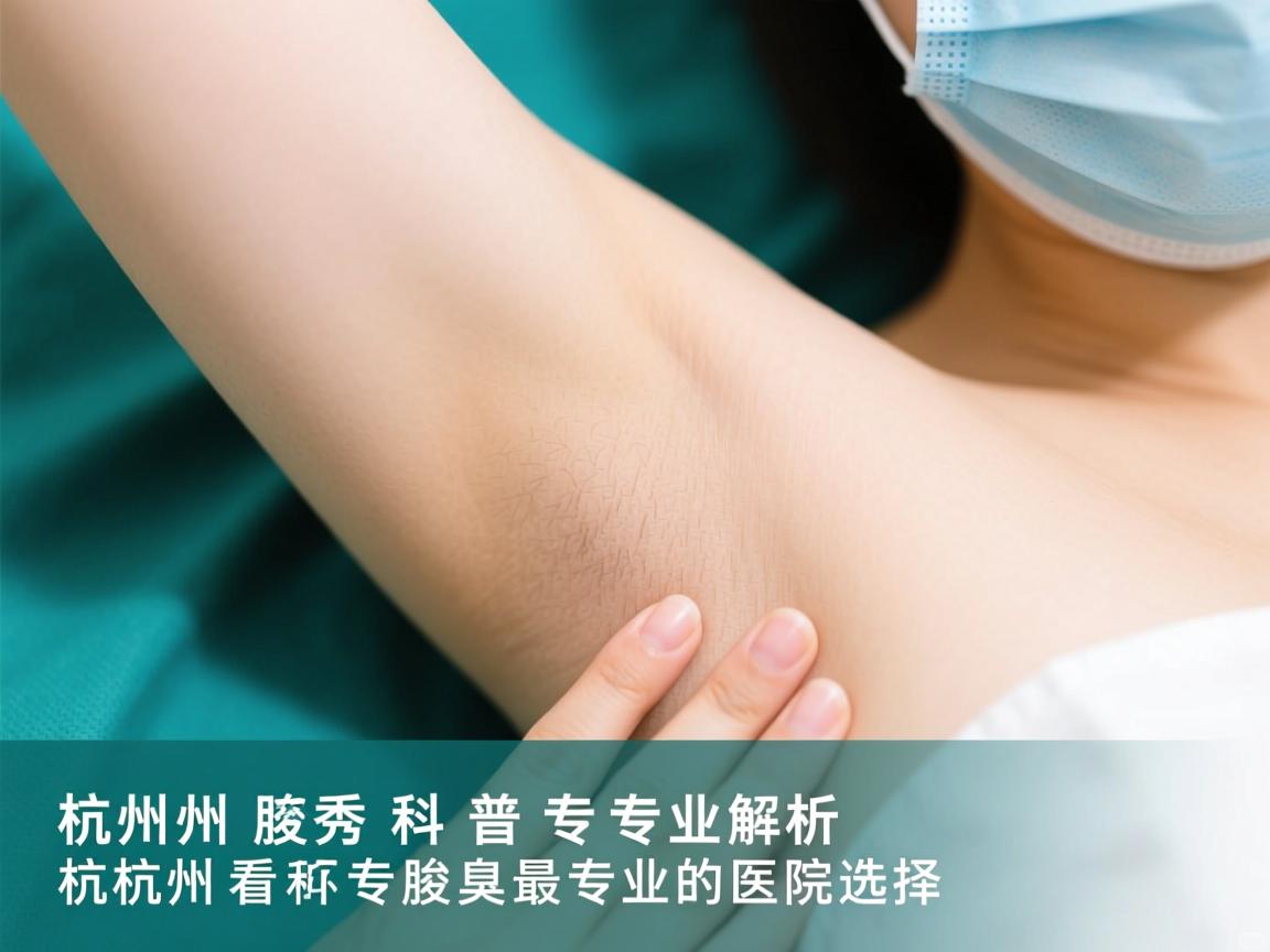杭州腋秀科普，专业解析杭州看腋臭最专业的医院选择