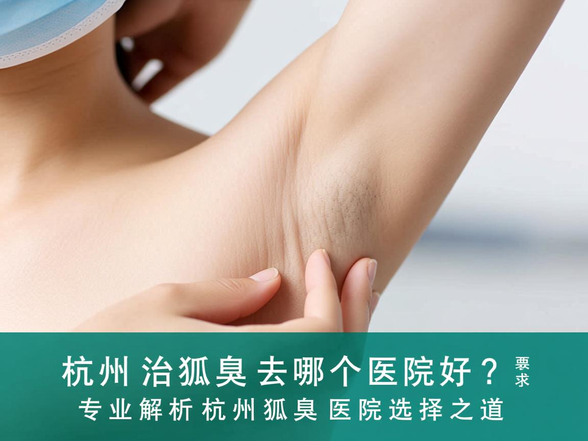 杭州治狐臭去哪个医院好？专业解析杭州狐臭医院选择之道