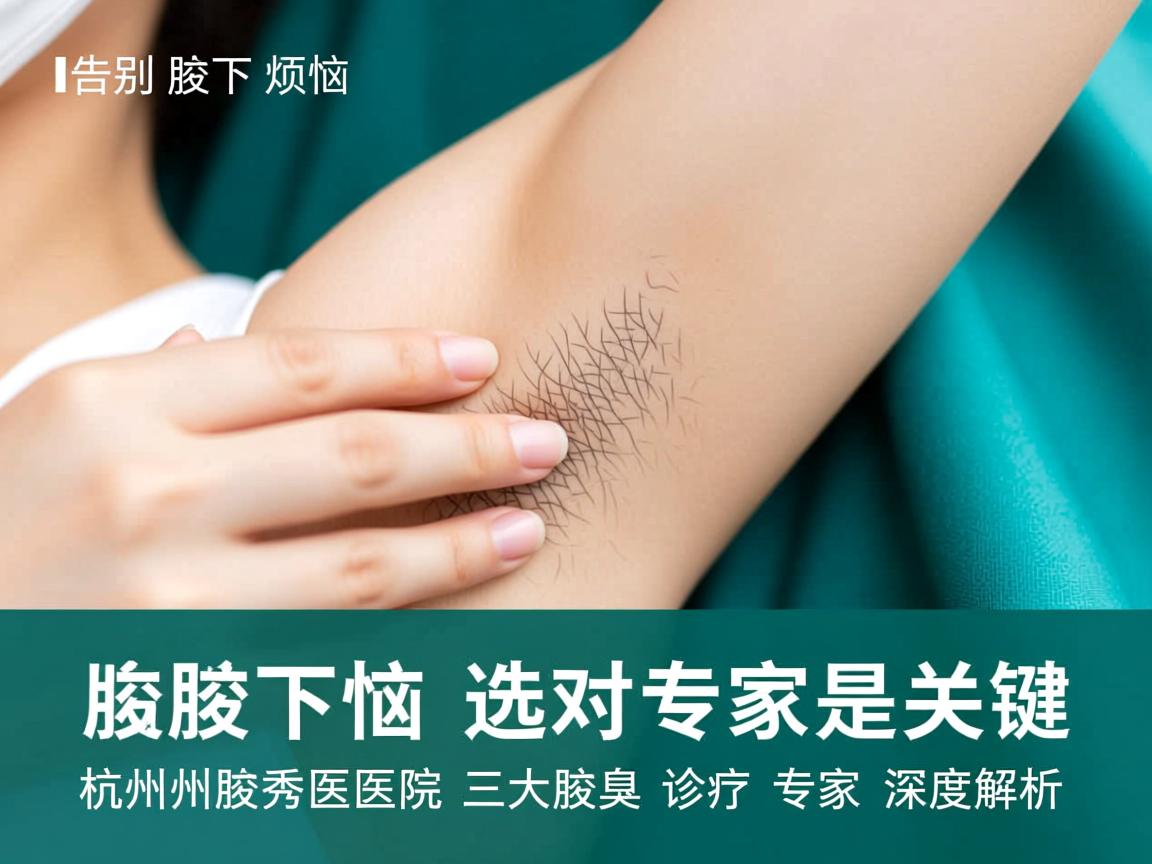 告别腋下烦恼，选对专家是关键，杭州腋秀医院三大腋臭诊疗专家深度解析