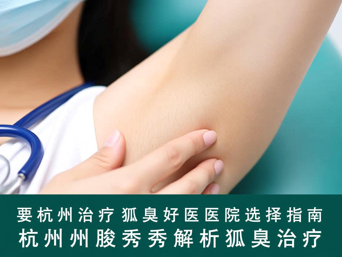 杭州治疗狐臭好医院选择指南，杭州腋秀解析狐臭治疗