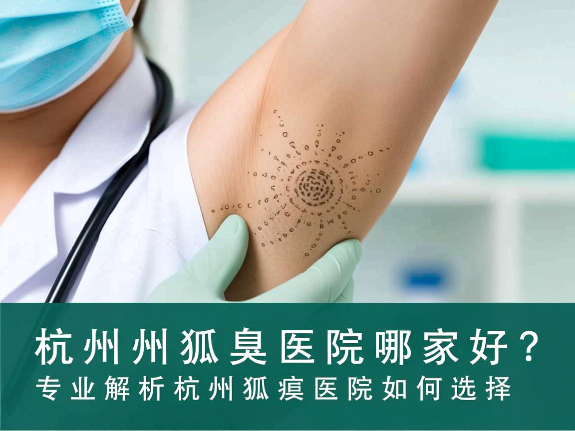 杭州狐臭医院哪家好？专业解析杭州狐臭医院如何选择