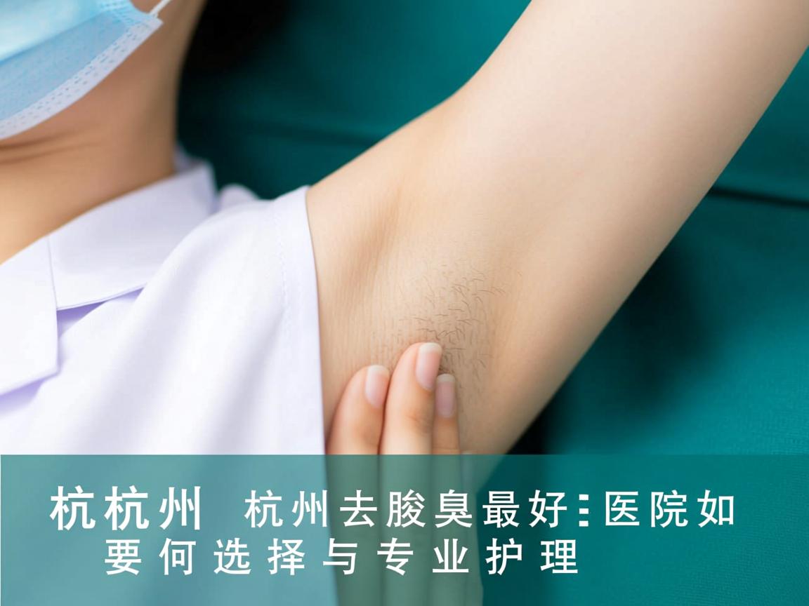 杭州腋秀解析，杭州去腋臭最好医院如何选择与专业护理