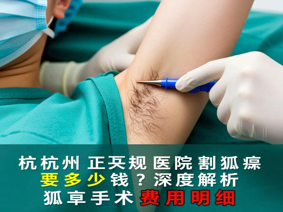 杭州正规医院割狐臭要多少钱？深度解析狐臭手术费用明细