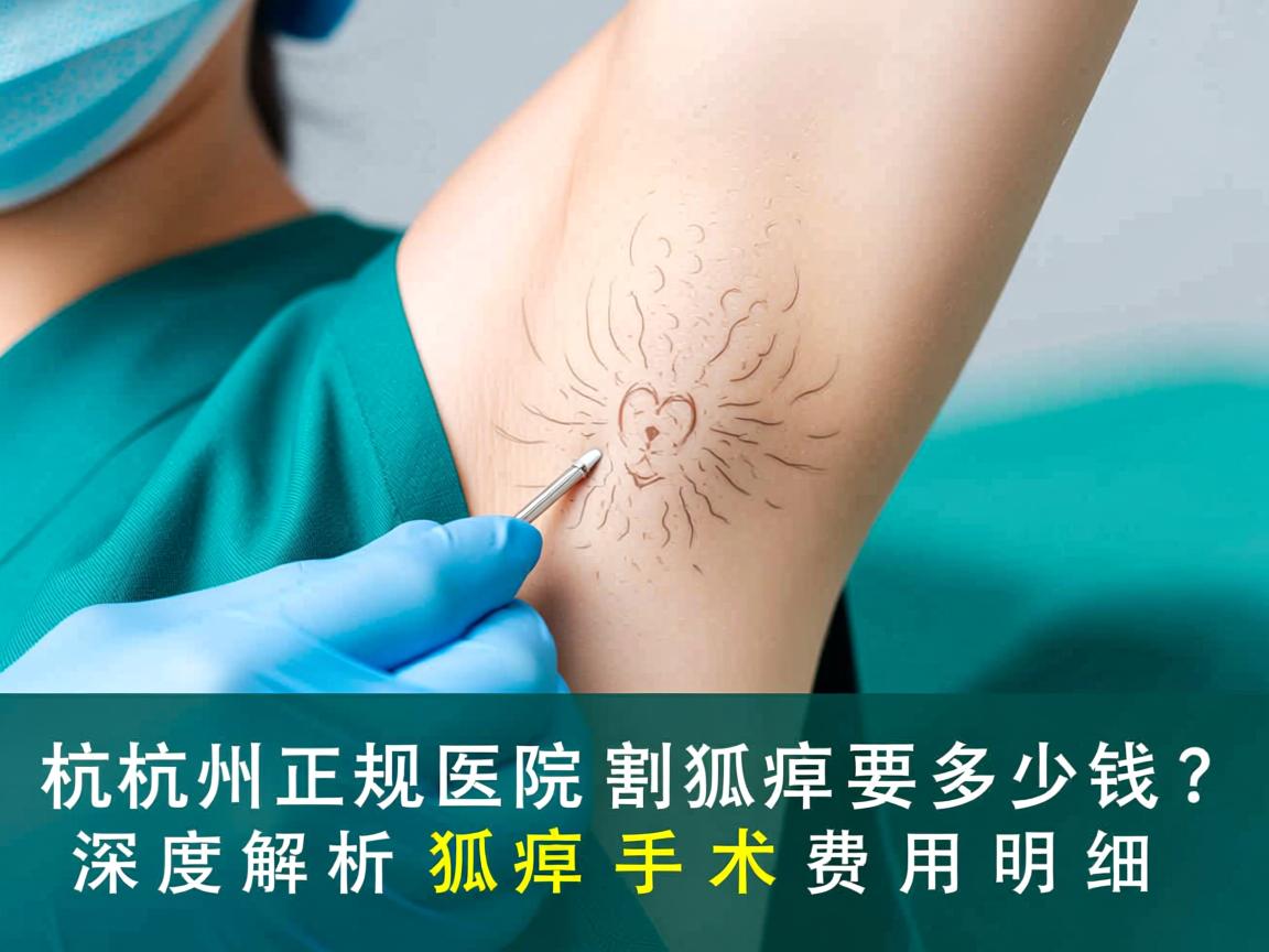 杭州正规医院割狐臭要多少钱？深度解析狐臭手术费用明细