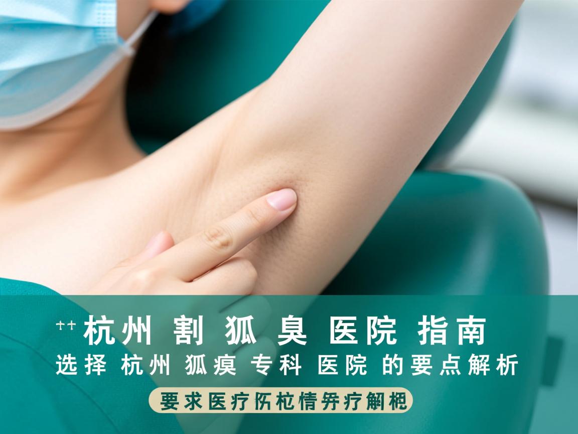 杭州割狐臭医院指南，选择杭州狐臭专科医院的要点解析