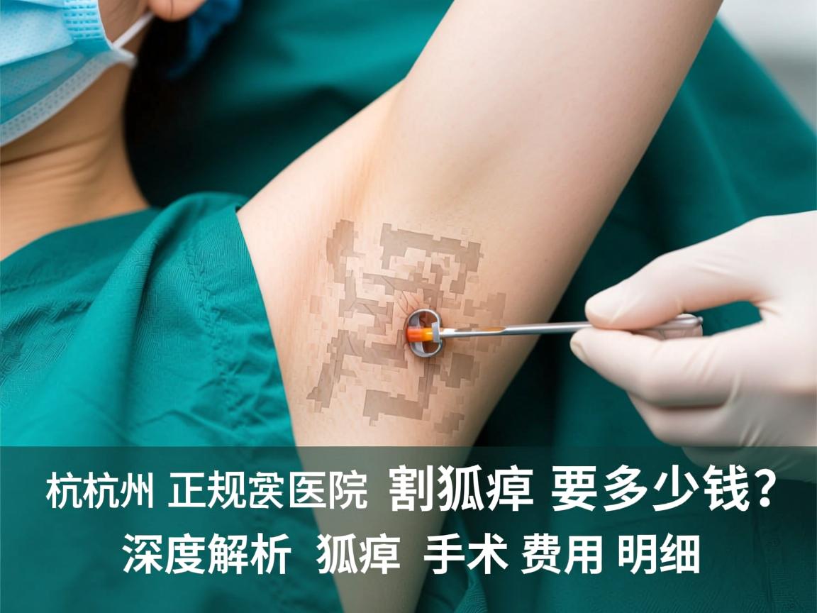杭州正规医院割狐臭要多少钱？深度解析狐臭手术费用明细