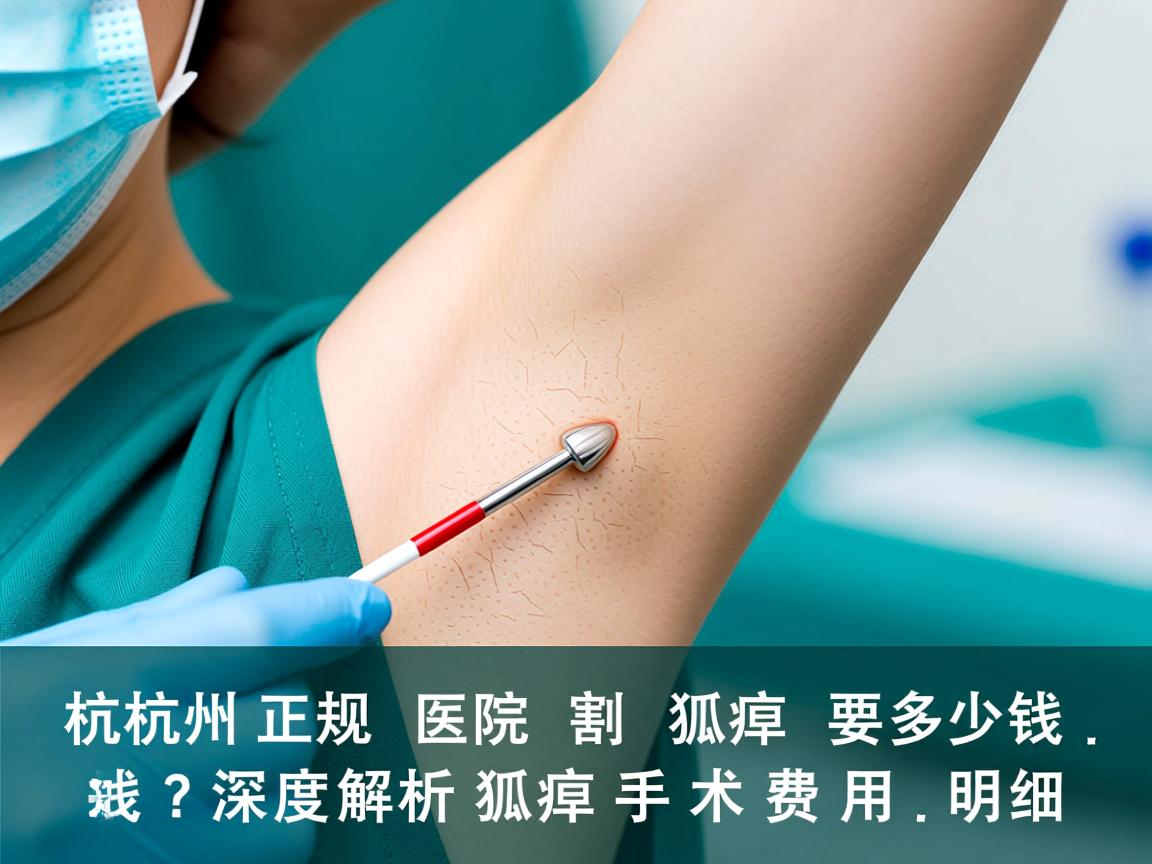 杭州正规医院割狐臭要多少钱？深度解析狐臭手术费用明细