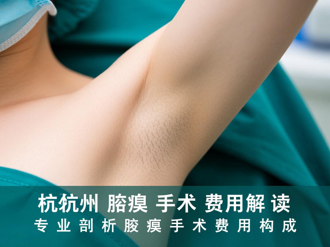杭州腋臭手术费用解读，专业剖析腋臭手术费用构成