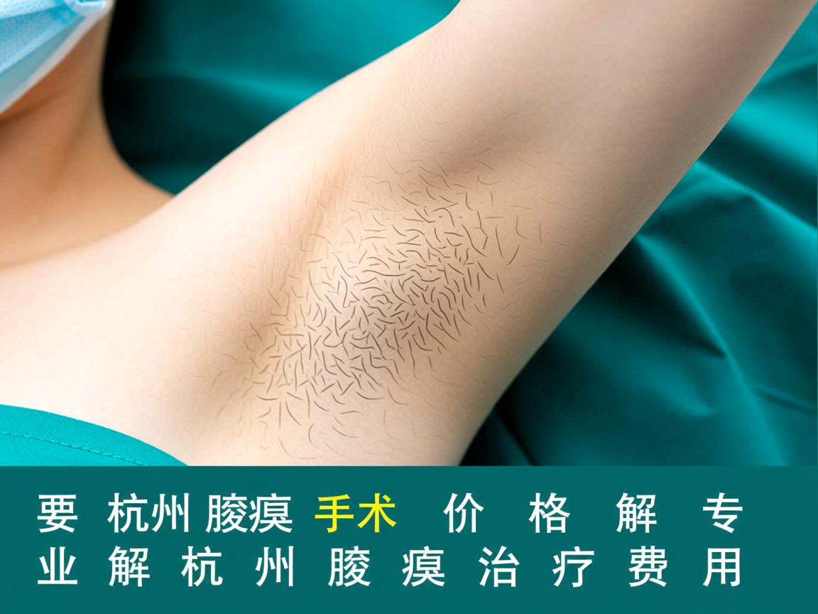 杭州腋臭手术价格解析，专业解读杭州腋臭治疗费用