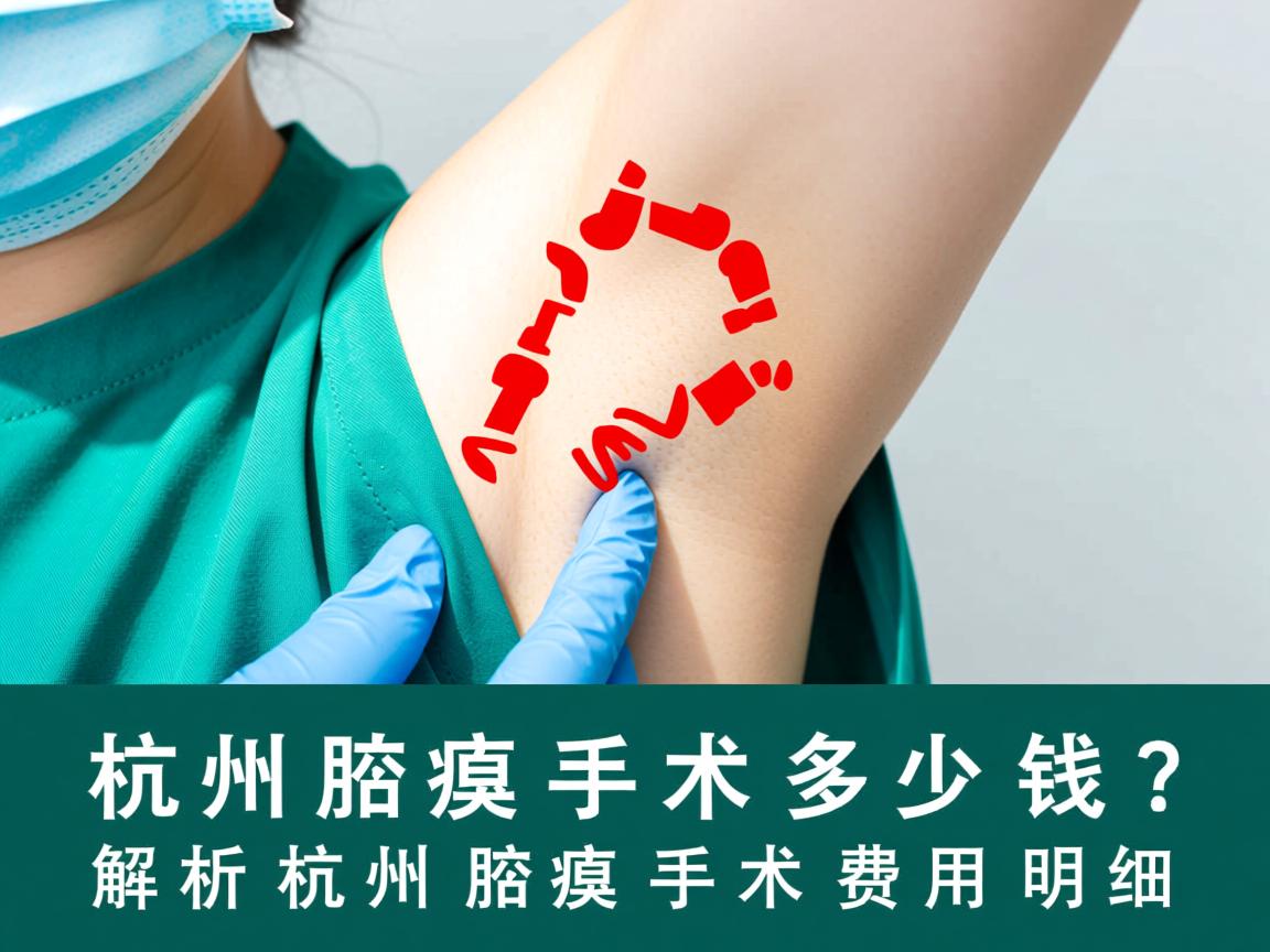 杭州腋臭手术多少钱？解析杭州腋臭手术费用明细