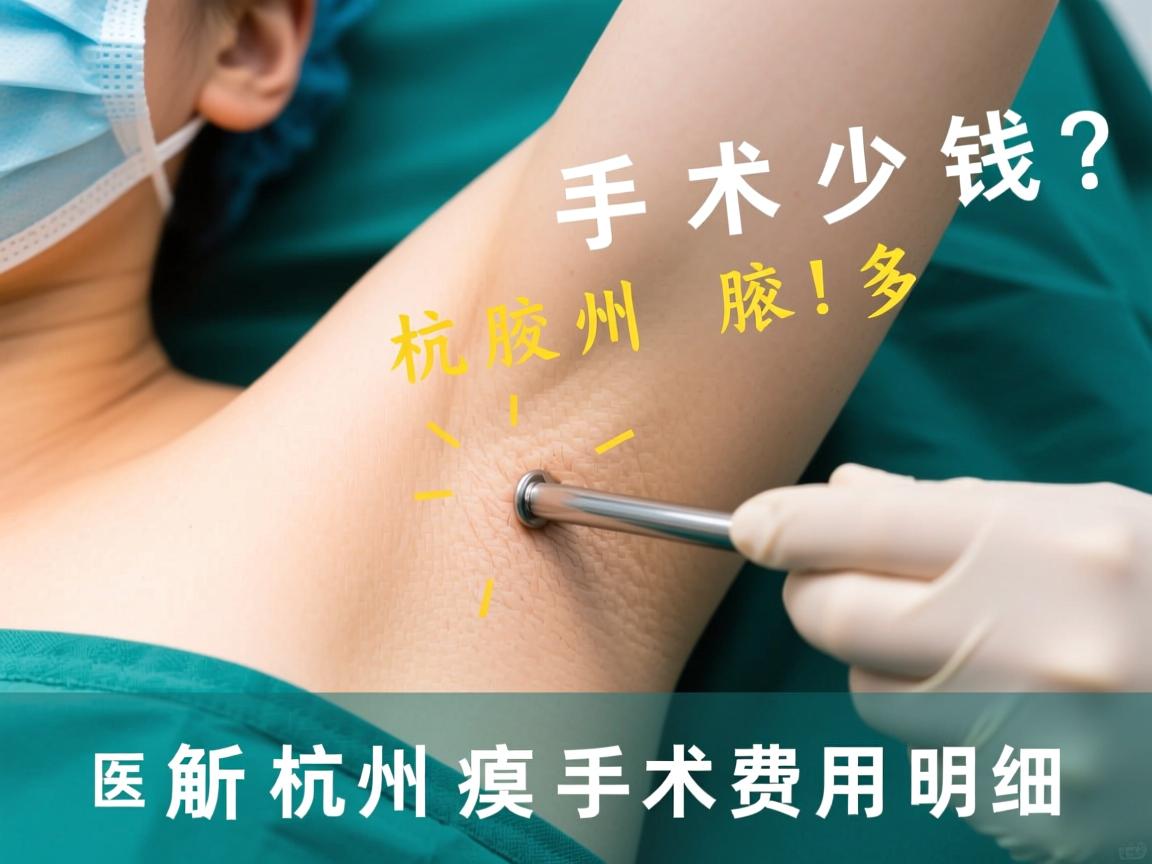 杭州腋臭手术多少钱？解析杭州腋臭手术费用明细