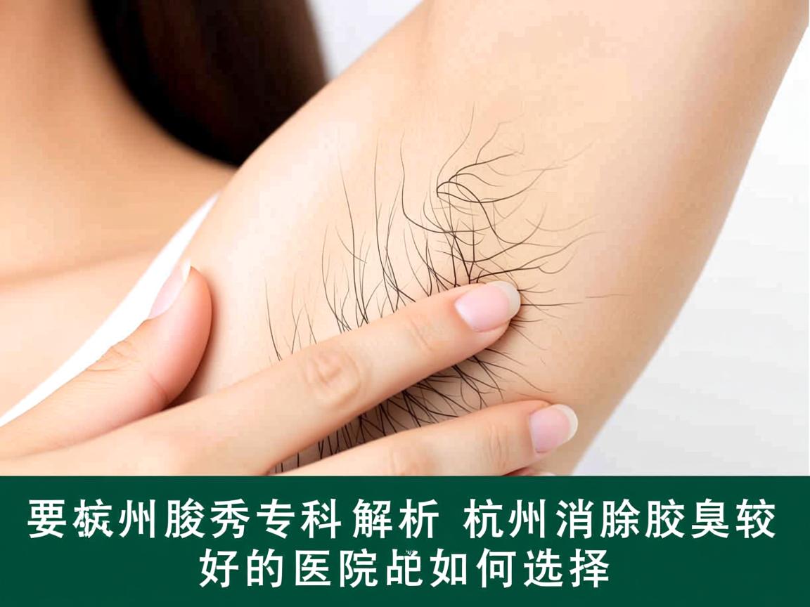 杭州腋秀专科解析，杭州消除腋臭较好的医院如何选择