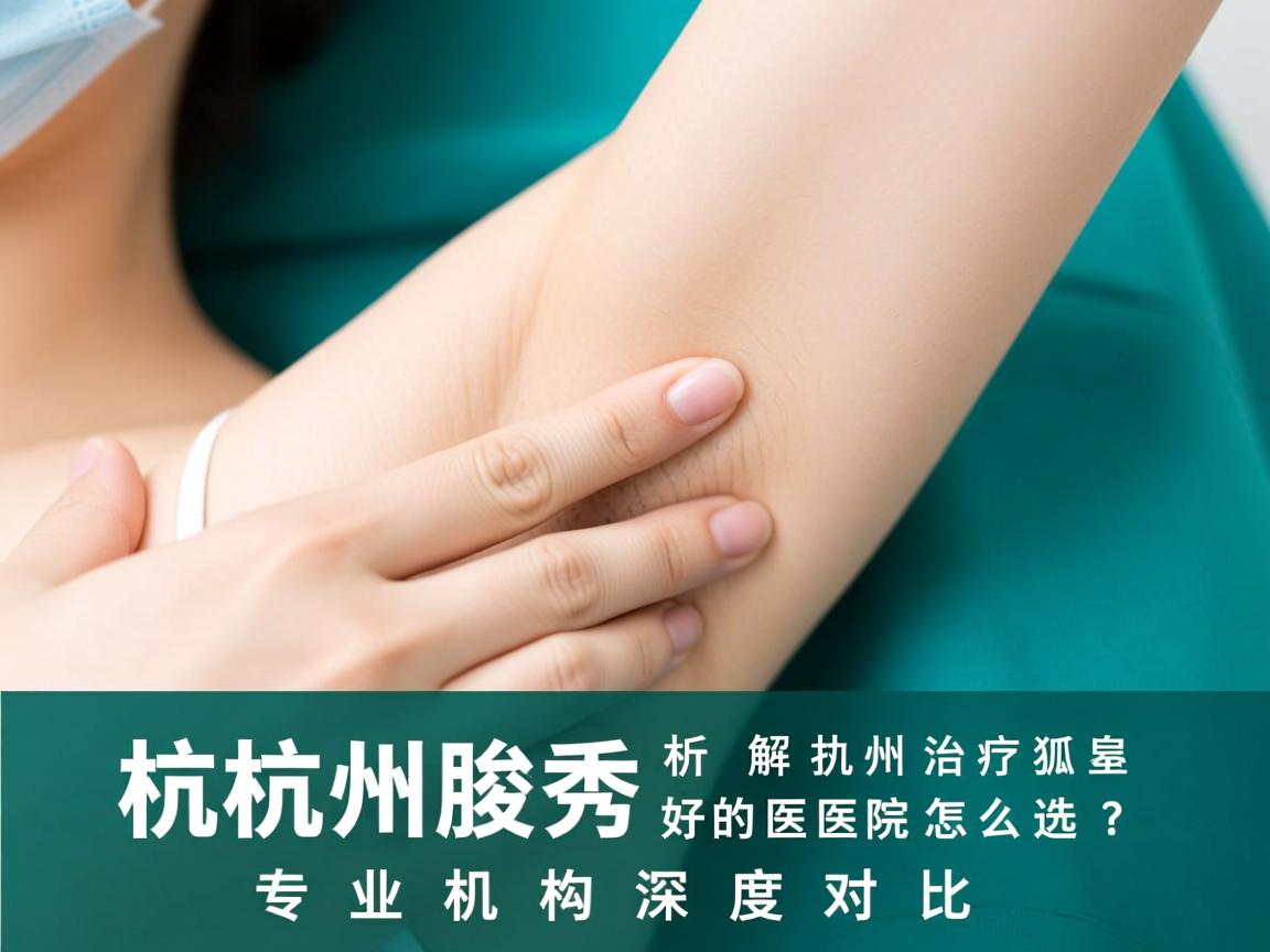 杭州腋秀解析，杭州治疗狐臭好的医院怎么选？专业机构深度对比